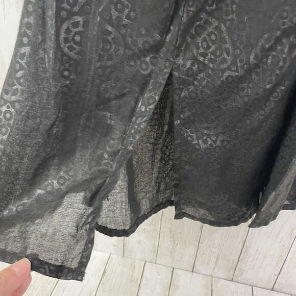 Rima One Size African Black & Gold 2 Piece Blouse & Skirt Set - Drawstring Waist - Picture 8 of 14